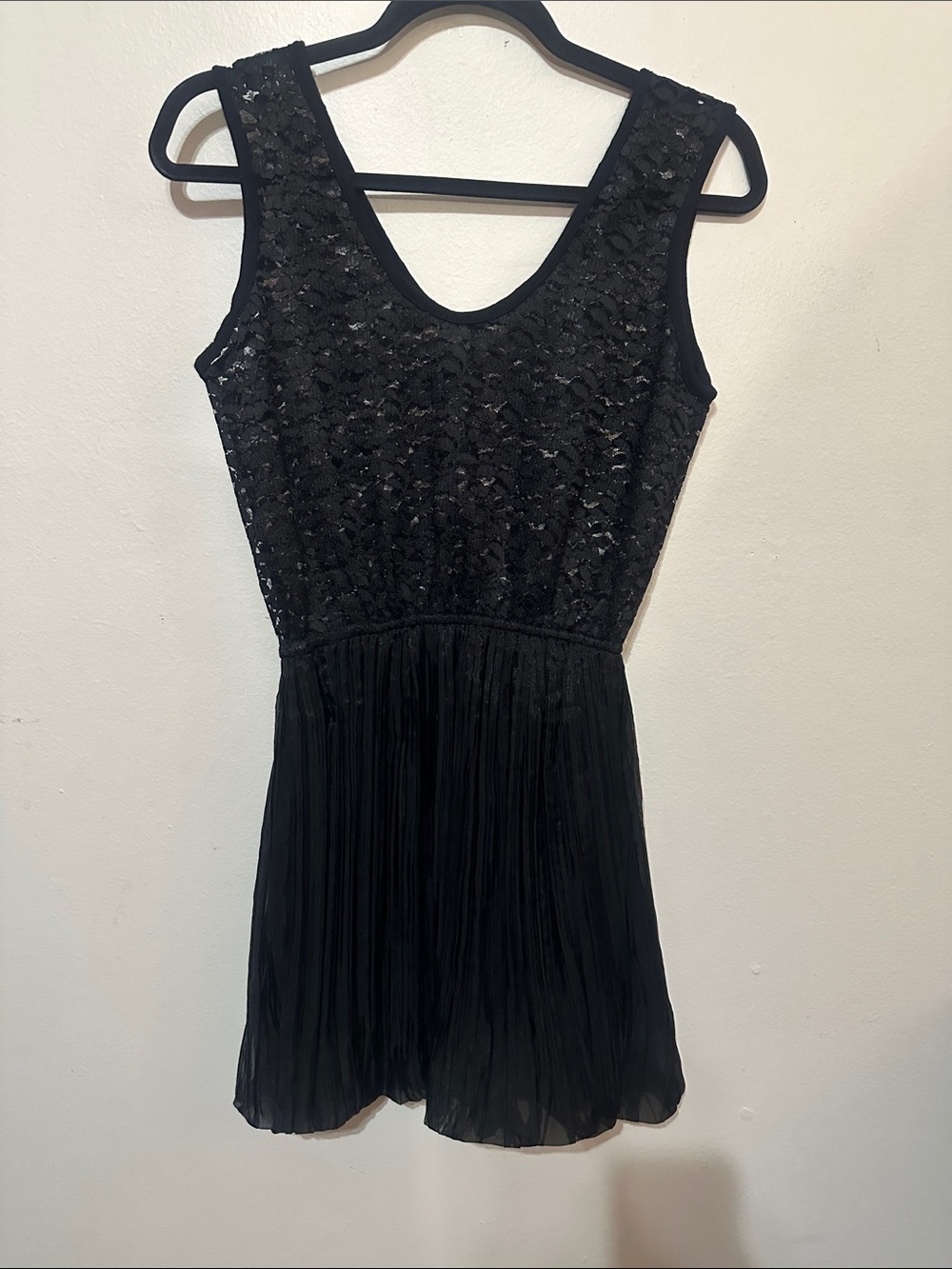 Vintage 90s Whimsy Goth Black Lace Mini Dress
